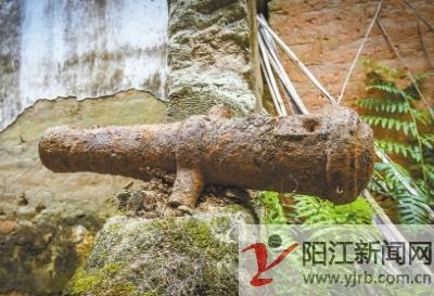 陽春村民在自家舊屋挖出一門古炮 專家馬上趕到現(xiàn)