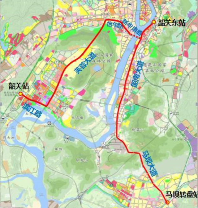 韶關智軌電車票價、站點初定！規(guī)劃建設線路共7條