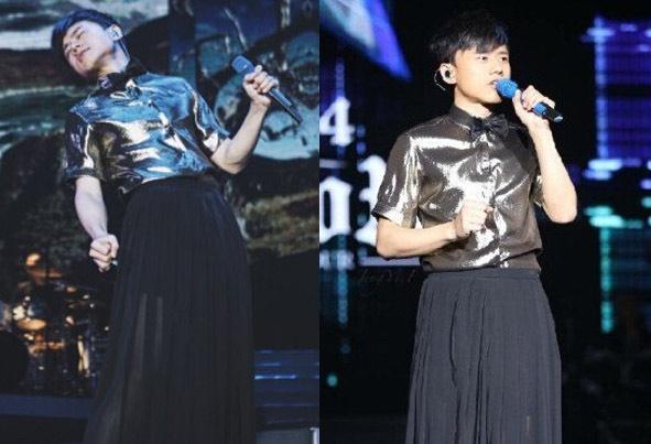 扮<em>女装</em>玩上瘾的男星 <em>张杰</em>透视长裙惊吓四座_大