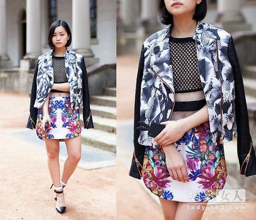 早秋街拍潮人扮靓利器 黑色皮衣魅力不打烊