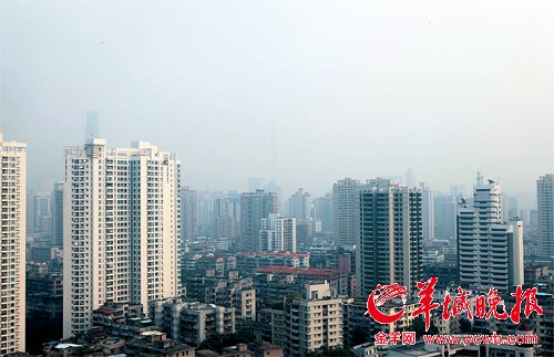 广州空气中有害颗粒含量飙升 灰霾天猛增十倍