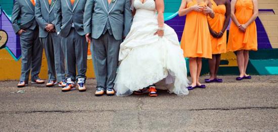 结婚穿平底球鞋 你敢吗?