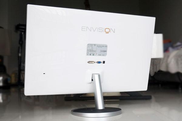 几乎看不到的边框!易美逊27英寸IPS白色显示器