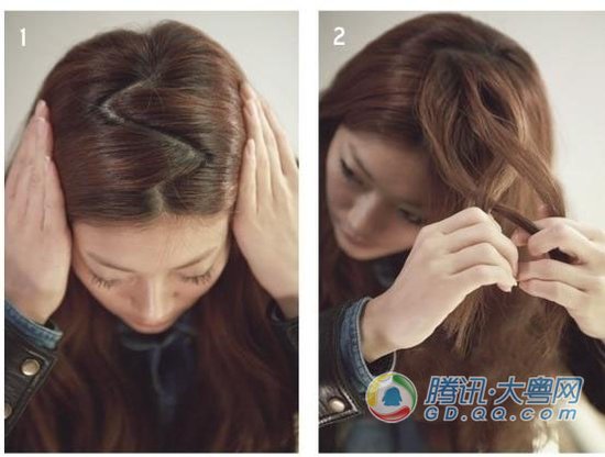 中分韩式<em>编发</em>发型