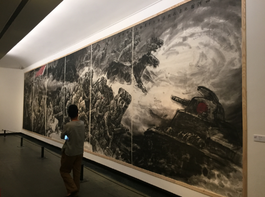 广东省纪念抗战胜利70周年主题美术展开幕
