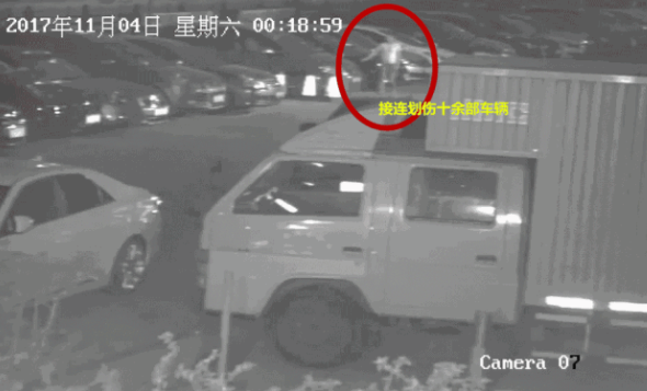 羅湖妙齡女子心情不好劃10多輛車 保時捷寶馬遭殃