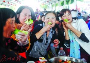 佛山万人共享450桌官窑生菜宴