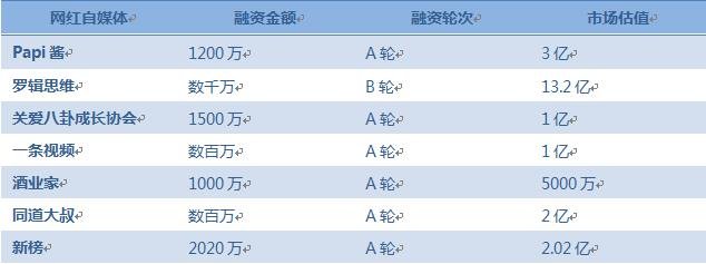 2015-2016年自媒体融资情况表(部分) 制表人:李杨 2015-2016年自媒体融资情况表(部分) 制表人:李杨