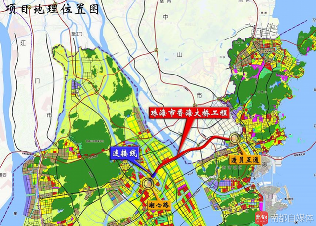 横跨珠海香洲、金湾、斗门的世纪大桥获批!西区15分钟到市区