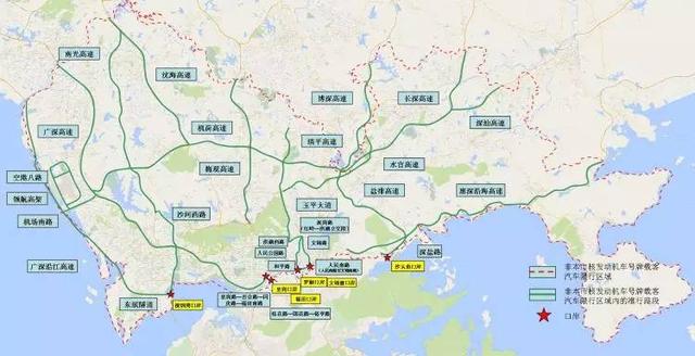 今日起高峰期全深圳限行外地车,除了这38条道