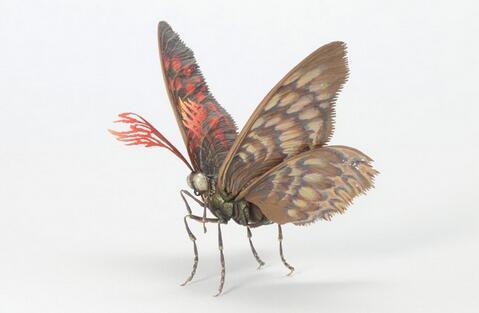 日本艺术家Hiroshi Shinno创作的仿真昆虫雕塑