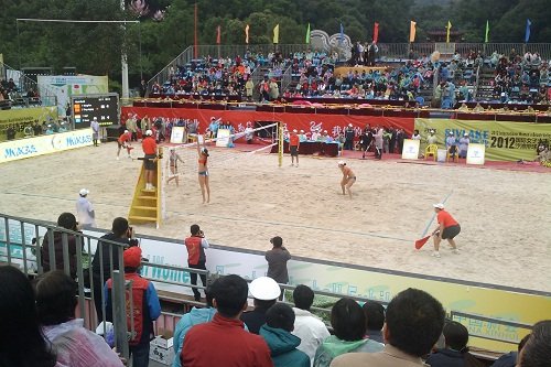 新会国际<em>女子</em>沙滩<em>排球赛</em>精英赛<em>中国</em>队撼失冠军