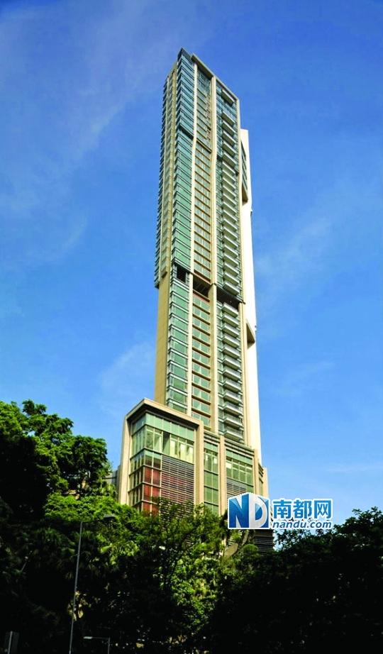 港一豪宅叫价121万港元/平方米(图)