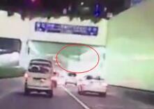 驚險(xiǎn)！佛山男子突然從張槎隧道頂跳下 