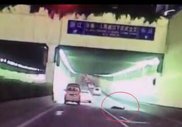 驚險(xiǎn)！佛山男子突然從張槎隧道頂跳下 