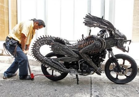 废旧零部件再利用 超酷 终极战士 摩托车