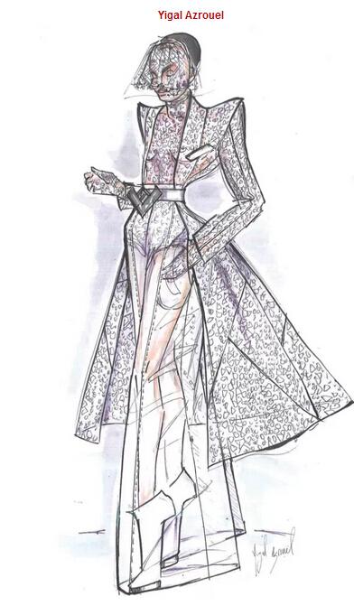 Lady GaGa结婚 世界唯美婚纱手稿曝光