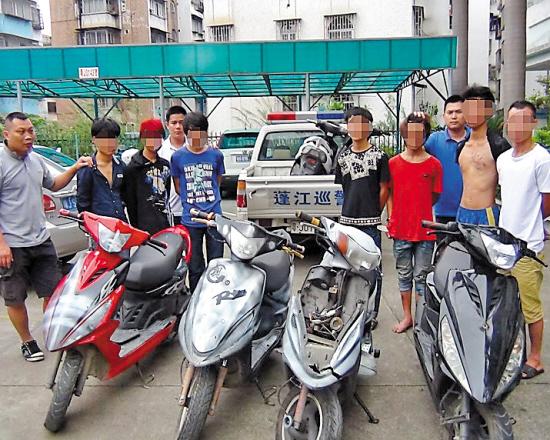 江门男子偷盗摩托车被抓 反抗大喊有艾滋病