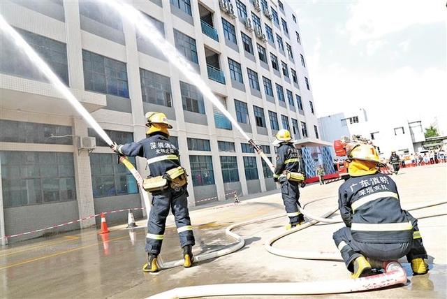 事处举行大型工矿商贸企业安全生产事故演练提