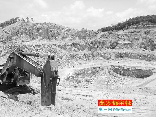惠州村民举报采石场影响灌溉