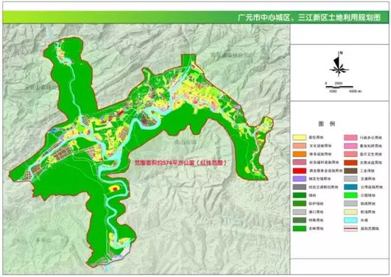 (这是三江新区的土地规划图)