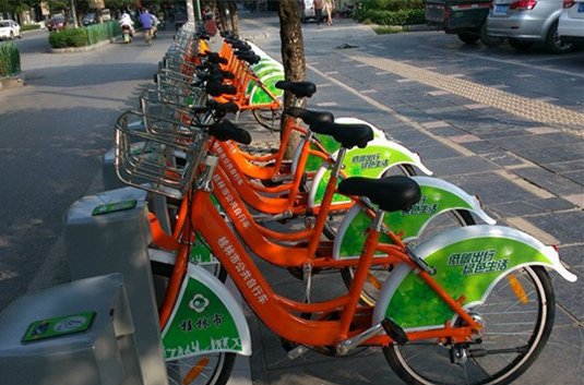 桂林公共自行车中心广场站点9月26日可以办卡
