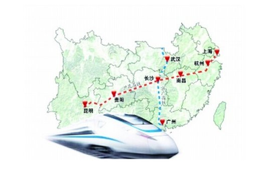 武汉到贵阳高铁下月开通