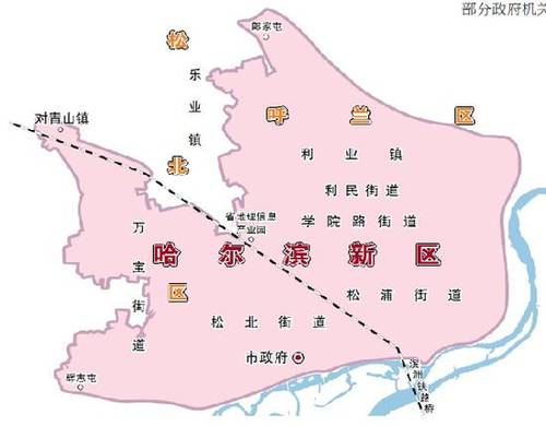 哈尔滨新区精确地图出炉 哪些街区道路将在新