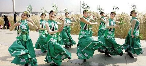 汉口江滩首办芦苇节 开展歌舞表演和观鸟活动