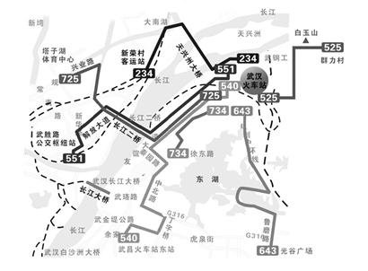 武汉火车站规划开通15条公交线路