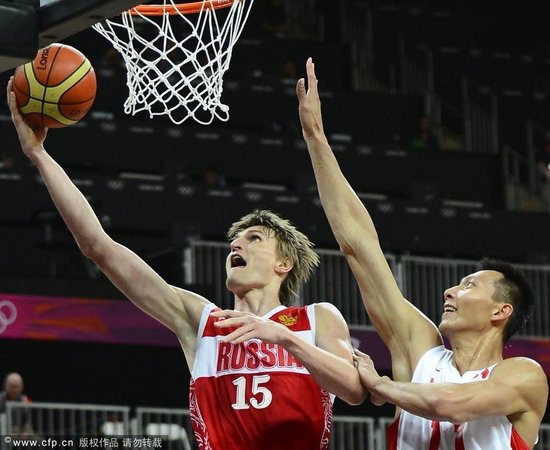 易建联16+7男篮陷苦战 19分负俄罗斯遭两连败