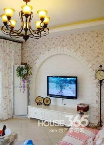 家居电视墙效果图 欧式田园风格装修浪漫气质