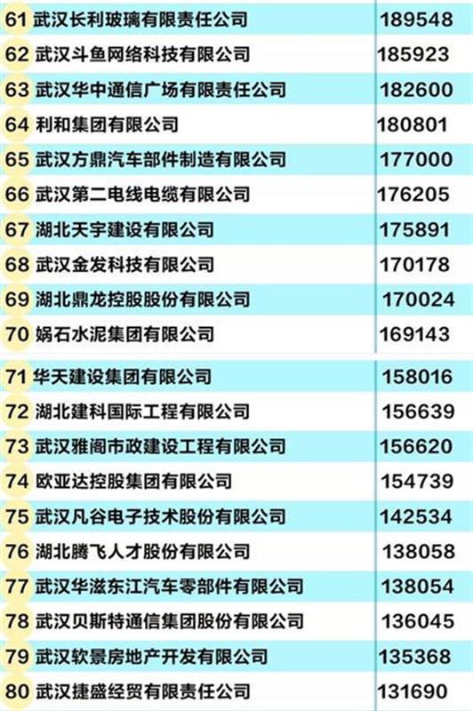 2018武汉民企100强榜出炉！ 16家民企跻身百亿俱乐部