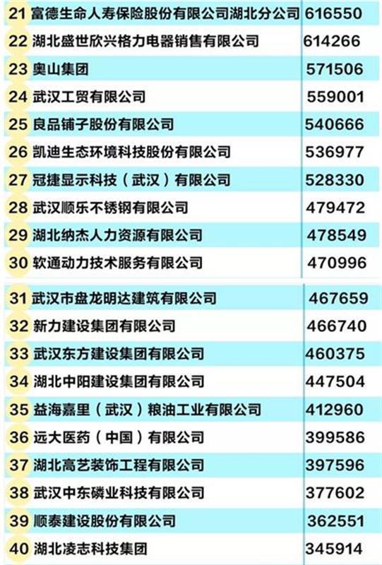 2018武汉民企100强榜出炉！ 16家民企跻身百亿俱乐部