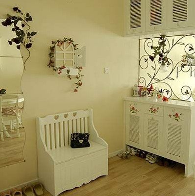 空调管巧作装饰 武汉平面模特美歪田园香闺