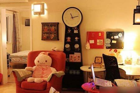 60平方米房子装修效果图 小资女5万打造粉嫩家