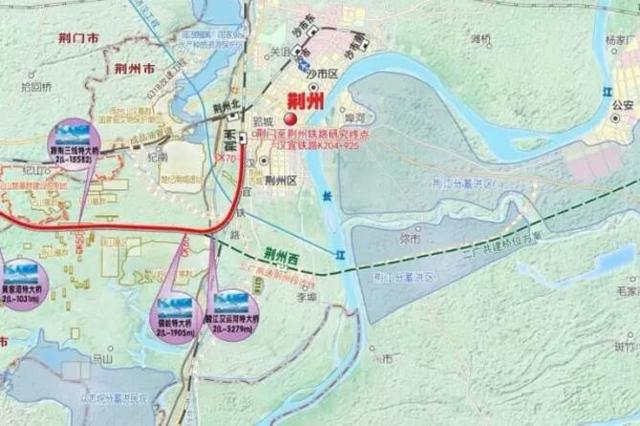 从线路描述可以看出,在 荆州高新区规划预留了荆州西站,以后荆荆铁路图片