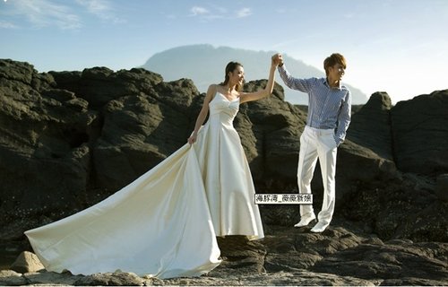 跨越时空的奇缘:火山地质公园旅游婚纱摄影_大楚网_腾讯网