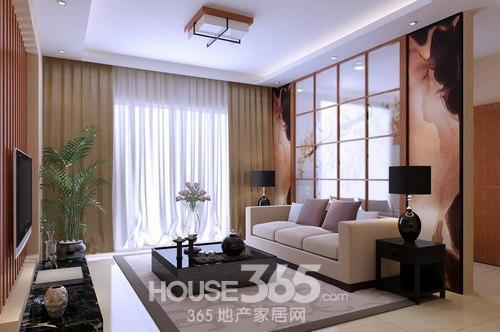 中式客厅效果图 经典装修雅致空间秀