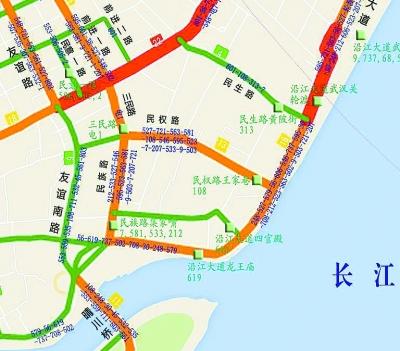 武汉首绘公交线路图 一张图看清三环线内公交网