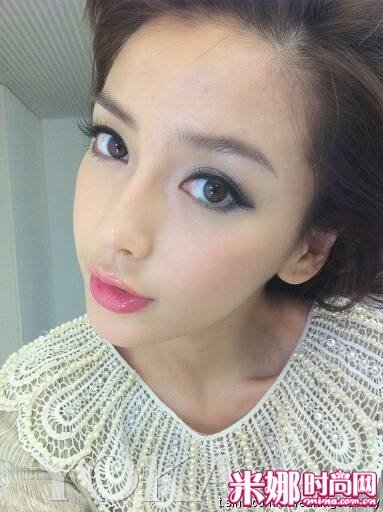 Angelababy化妆术美瞳搞定all问题_搜购频道_