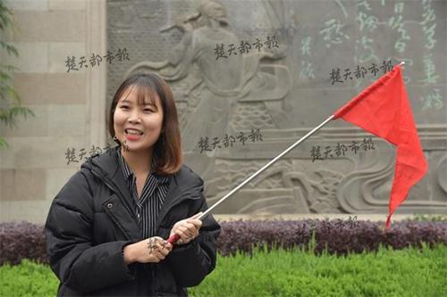 韩国留学生当导游 中文语言实操课上到黄鹤楼