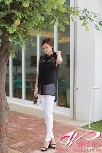 透视&镂空!黑白穿出新花样_大楚网_腾讯网