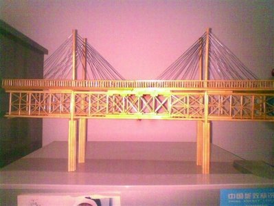 大二男用筷子diy长江大桥