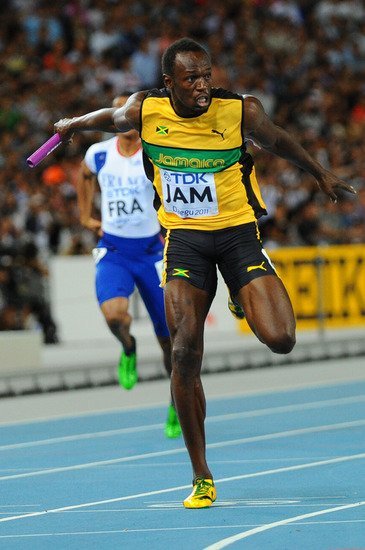 男4x100米博尔特第2金 牙买加卫冕破世界纪录