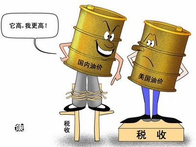 发改委承认中国油价超美国 1升油约含30%税费
