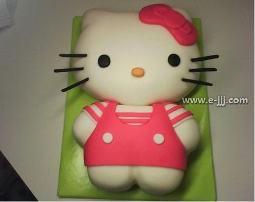 Hello Kitty蛋糕 女孩爱的生日礼物(组图)