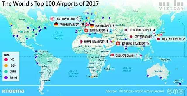 中国11家机场入围世界100强 最美味香港机场
