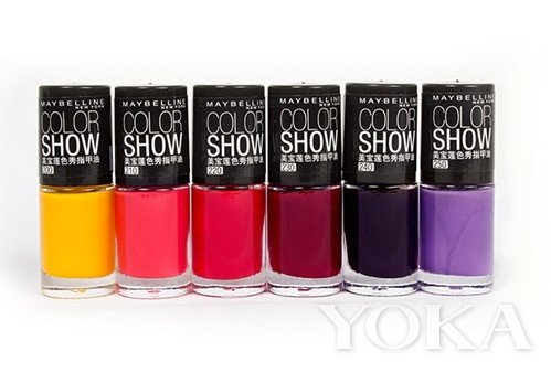 推荐产品:美宝莲色秀指甲油