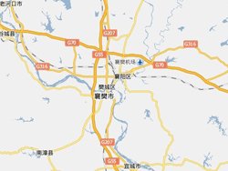 襄樊地理位置图